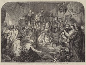 Queen Philippa interceding for the Burgesses of Calais by Henry Courtney Selous